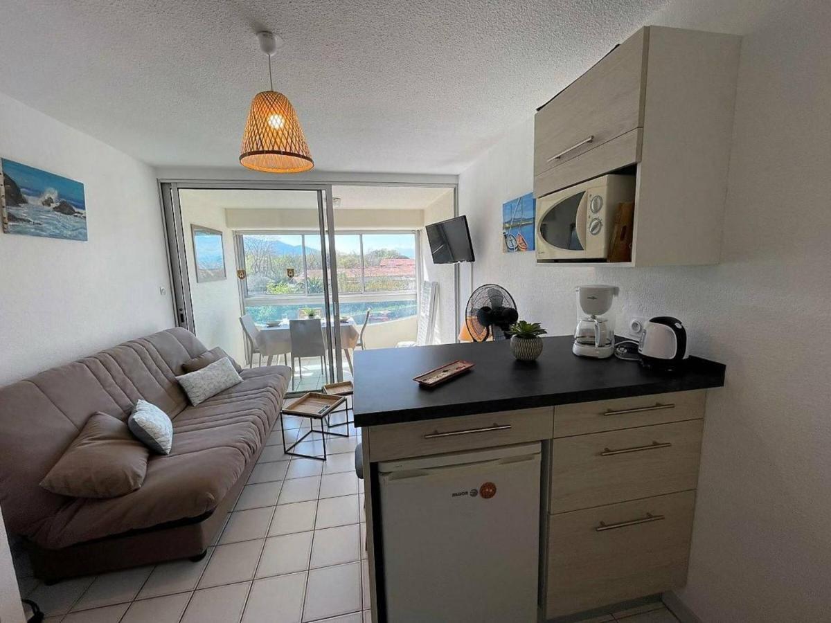 Studio Cabine Cosy Avec Piscine Et Parking, A 100M De La Plage - Argeles-Sur-Mer - Fr-1-225-91 Appartement Buitenkant foto