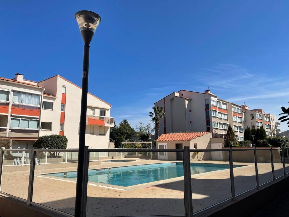 Studio Cabine Cosy Avec Piscine Et Parking, A 100M De La Plage - Argeles-Sur-Mer - Fr-1-225-91 Appartement Buitenkant foto